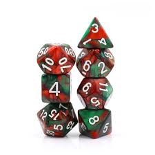 Battleground polyhedral dice sets blended