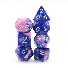 Battleground polyhedral dice sets blended