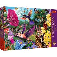 Trefl 1000pc Premium Plus Puzzle - Tea Time: Hummingbird Garden