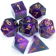 Battleground polyhedral dice sets blended