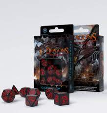 Dragon Dice Set Black with Red