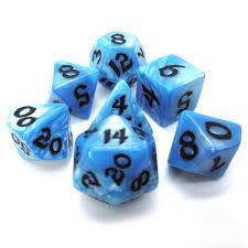 Classic Runic Glacier & Black Dice Set
