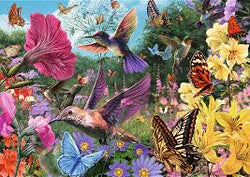 Trefl 1000pc Premium Plus Puzzle - Tea Time: Hummingbird Garden