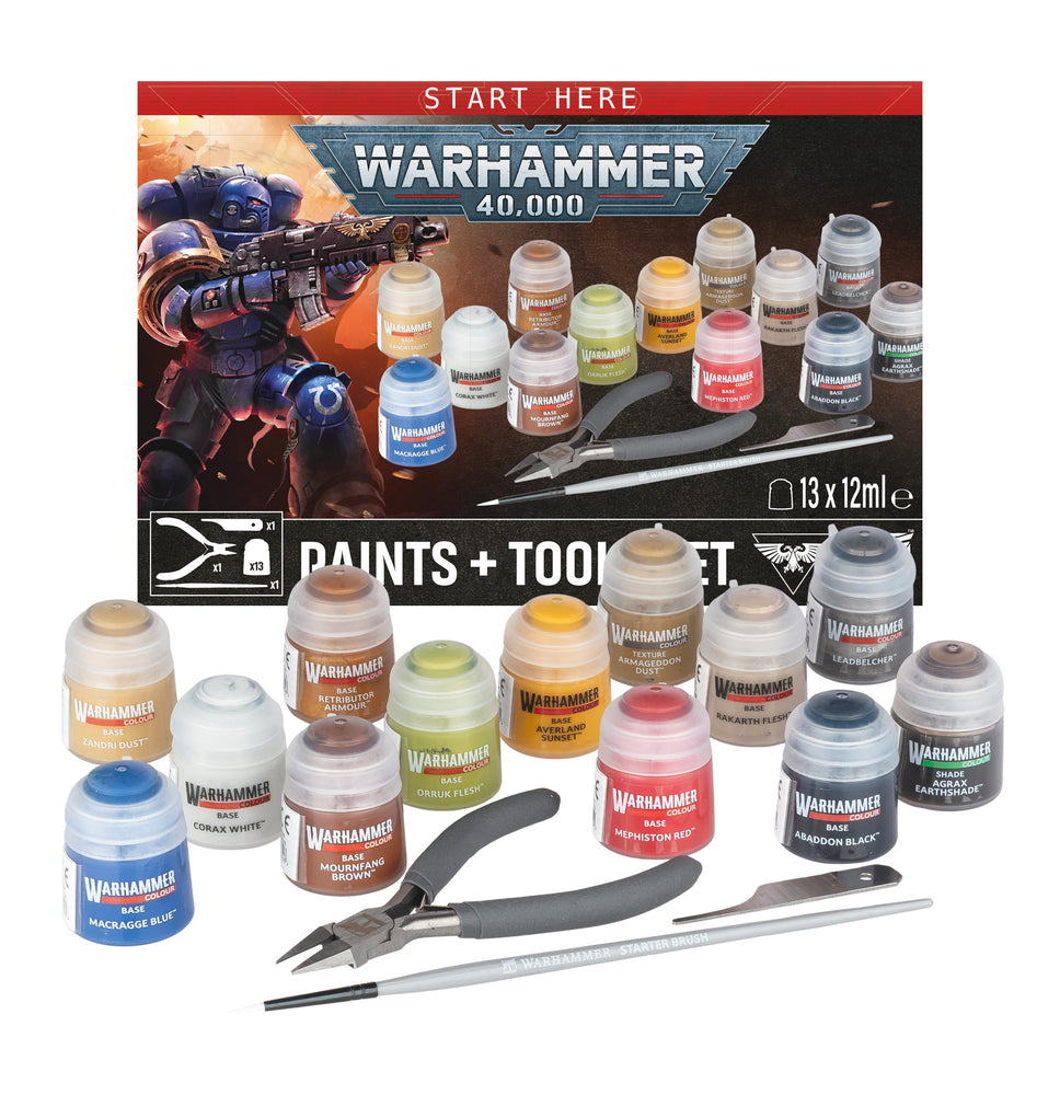 New Warhammer 40000 Paints Plus Tools