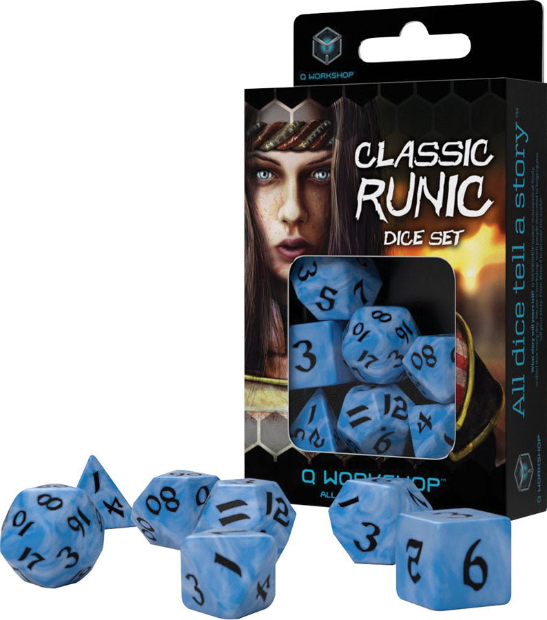 Classic Runic Glacier & Black Dice Set