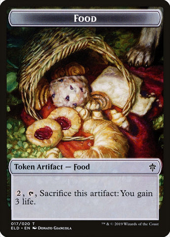 Mouse // Food (17) Double-Sided Token [Throne of Eldraine Tokens]