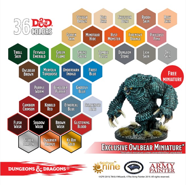 D&D Monsters Paint Set