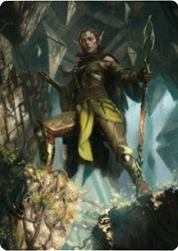 Nissa of Shadowed Boughs 1 Art Card [Art Series: Zendikar Rising]