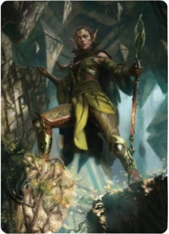 Nissa of Shadowed Boughs 1 Art Card [Art Series: Zendikar Rising]