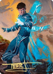 Jace, Mirror Mage 1 Art Card (Gold-Stamped Signature) [Art Series: Zendikar Rising]