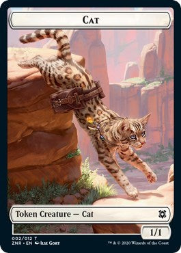 Cat // Copy Double-sided Token [Zendikar Rising]