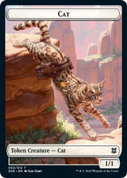 Cat // Copy Double-sided Token [Zendikar Rising]