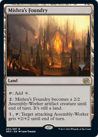 Mishra's Foundry (Promo Pack) [The Brothers' War Promos]