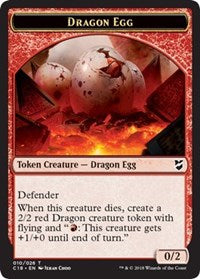 Dragon Egg // Dragon Double-Sided Token [Commander 2018 Tokens]
