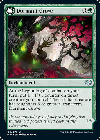 Dormant Grove // Gnarled Grovestrider [Innistrad: Crimson Vow]