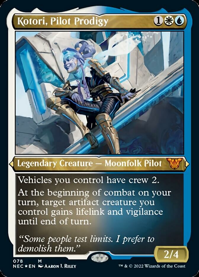Kotori, Pilot Prodigy (Showcase) [Kamigawa: Neon Dynasty Commander]