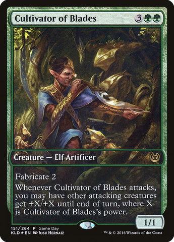 Cultivator of Blades (Game Day) (Full Art) [Kaladesh Promos]