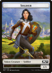Knight // Soldier Double-Sided Token [Core Set 2021 Tokens]
