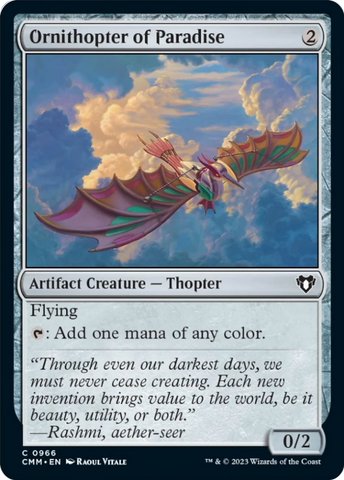 Ornithopter of Paradise [Commander Masters]