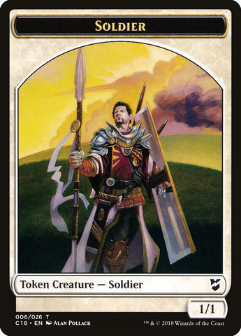 Cat // Soldier Double-Sided Token [Commander 2018 Tokens]