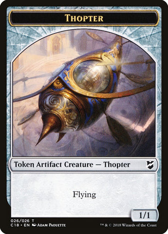 Elemental // Thopter (026) Double-Sided Token [Commander 2018 Tokens]