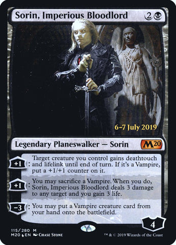 Sorin, Imperious Bloodlord [Core Set 2020 Prerelease Promos]