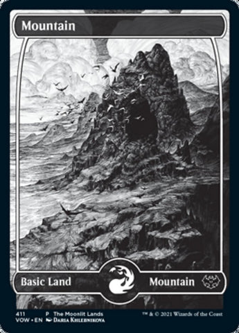 Mountain (The Moonlit Lands) (Foil Etched) [Innistrad: Crimson Vow Promos]