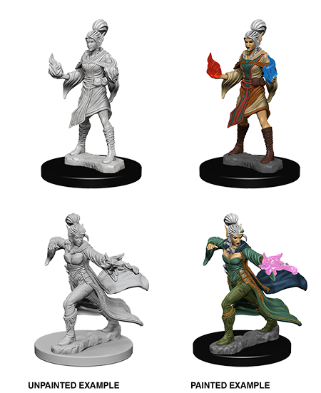 Pathfinder Deep Cuts Unpainted Minis: Elf Female Sorcerer