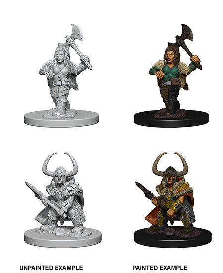 D&D Nolzur's Marvelous Minis - Dwarf Female Barbarian