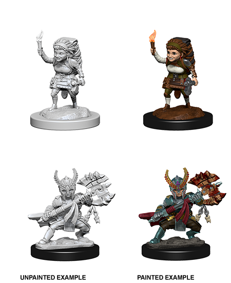 D&D Nolzur's Marvelous Minis - Halfling Female Fighter