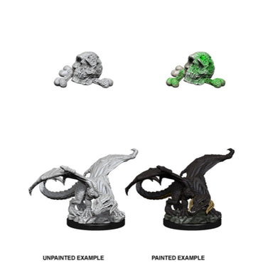D&D Nolzur's Marvelous Minis Wave 10 - Black Dragon Wyrmling