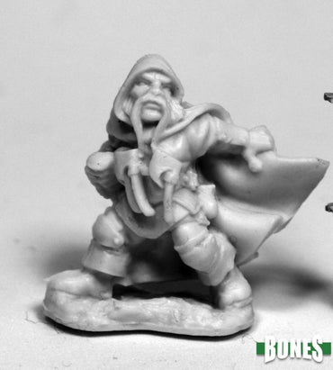 Reaper Bone Minis: Klaus Copperthumb Dwarf Thief
