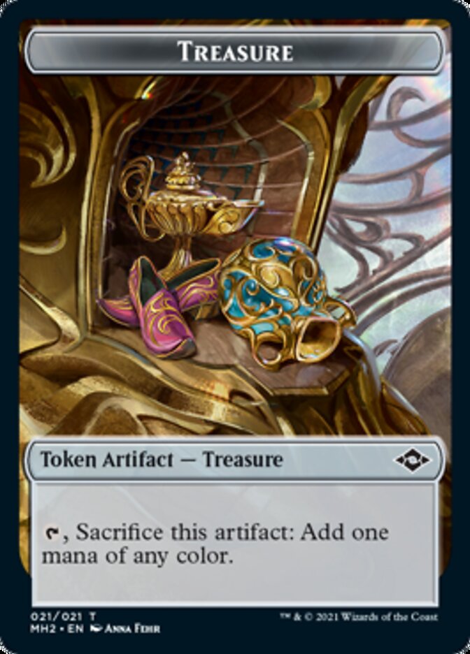 Bird // Treasure (21) Double-Sided Token [Modern Horizons 2 Tokens]