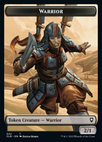 Warrior // Inkling Double-Sided Token [Commander Legends: Battle for Baldur's Gate Tokens]