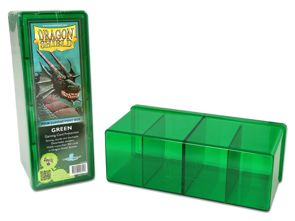 Dragon Shield Four Compartment Box – Green