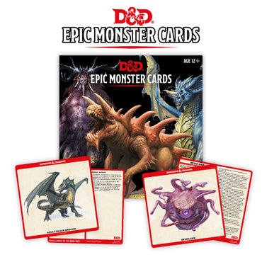 D&D Spellbook Monster Cards: Epic Monsters