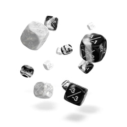 Oakie Doakie Dice D6 Dice 12 mm Positive/Negative - White