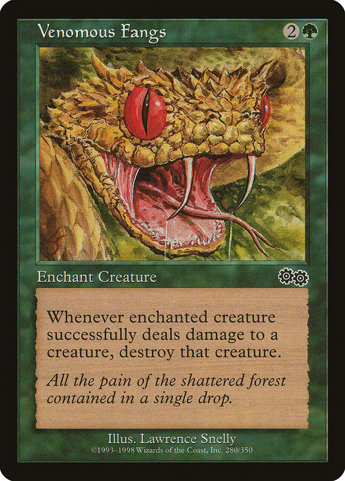 Venomous Fangs [Urza's Saga]