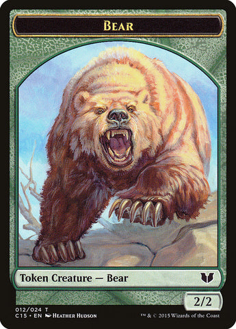Bear Token [Commander 2015 Tokens]