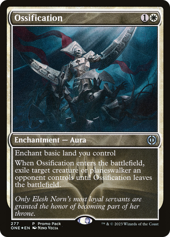 Ossification (Promo Pack) [Phyrexia: All Will Be One Promos]