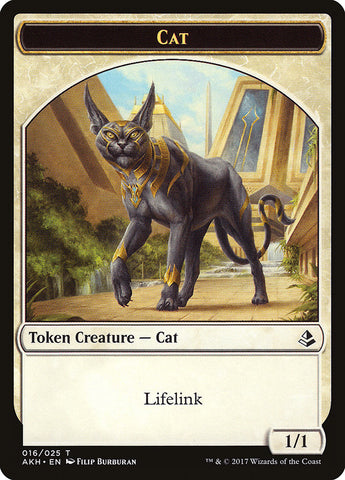 Sunscourge Champion // Cat Double-Sided Token [Hour of Devastation Tokens]