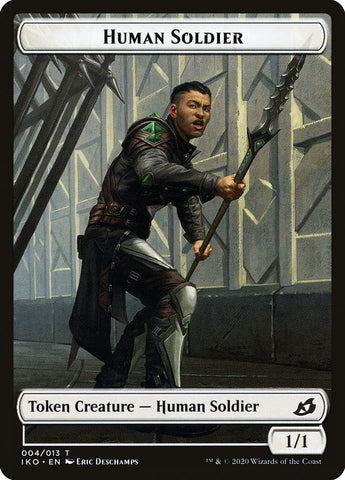 Human Soldier Token (004/013) [Ikoria: Lair of Behemoths Tokens]