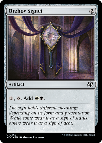 Orzhov Signet [March of the Machine Commander]
