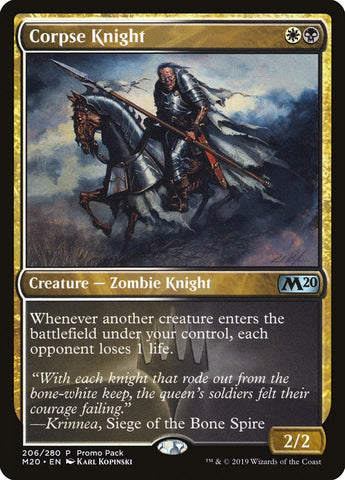 Corpse Knight (Promo Pack) [Core Set 2020 Promos]