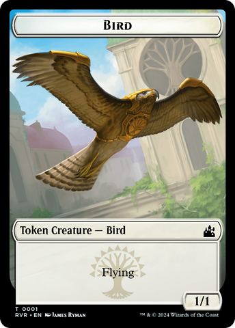 Bird // Soldier Double-Sided Token [Ravnica Remastered Tokens]
