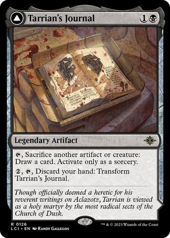 Tarrian's Journal // The Tomb of Aclazotz [The Lost Caverns of Ixalan]