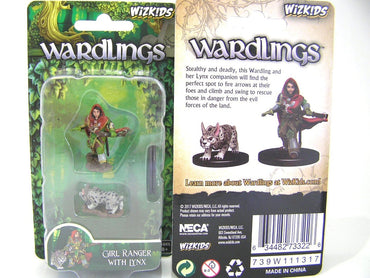 Wardling Painted Miniatures : Girl Ranger & Lynx