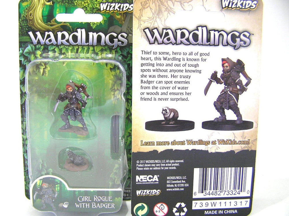 Wardling Painted Miniatures : Girl Rogue & Badger