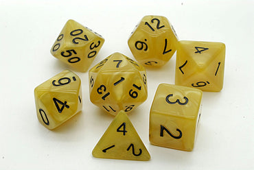 Dice Set - Pearl Yellow