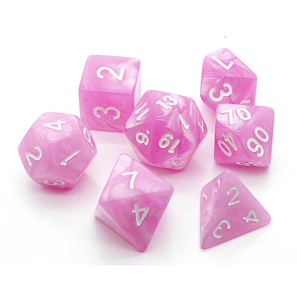Dice Set - Pearl Pink